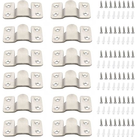 12 stk. Skjult monteringsbeslag, Sofa møbelkonnektor, B