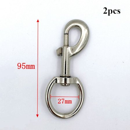 2stk Snap Hook Trekkspenner 95X27MM