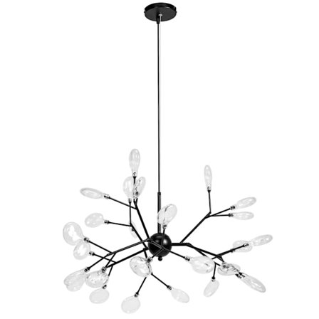 TRÄD HÄNGANDE LAMPA 27 APP590-CP SVART