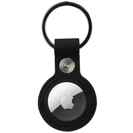 Audi AirTag-fodral i syntetiskt läder - svart