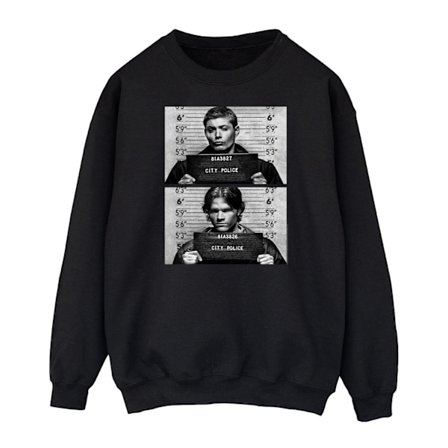 Supernatural Dam/Damer Winchester Mugshot Sweatshirt XL Svart