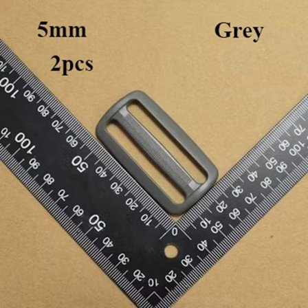 2stk Tri Glide Slider Ladder Lock Spenner GRÅ 5,0MM