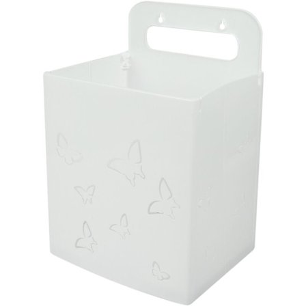 Likaisen pyykin kori Seinälle ripustettava pyykkikori Kodin pyykkikori Säilytyskori Vapaa lävistys Pyykki-Valkoinen