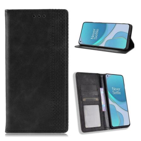 Bofink Vintage OnePlus 8T læder etui - sort Black