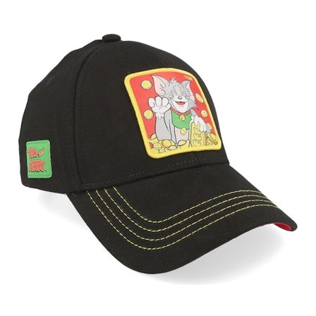 Capslab - Preto adjustable Boné - Tom & Jerry Tom Black Adjustable @ Hatstore