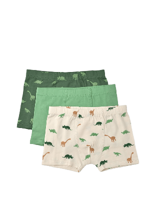 Å KIDS Boxershorts med tryck FREDDY, 3-pack Kalsonger Grön 122/128