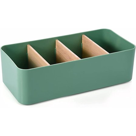 Træ Skrivebords Opbevaringsboks, Alsidig Kontorartikler Organizer, Skrivebords Organizer Opbevaring, Kontorartikler