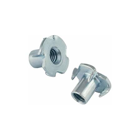 T-mutter Klomutter Sexkantsmutter Kloppling M8 x 10 mm 50 stycken