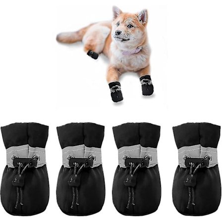 Hunde Bootpaw Protector, skridsikre hundesko disse komfortable bløde sål hunde støvler