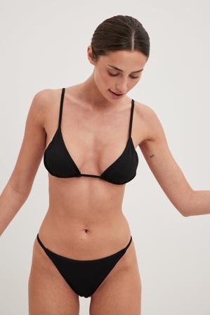 NA-KD Swimwear Culotte de bikini échancrée - Bikinis - Noir - X-Large