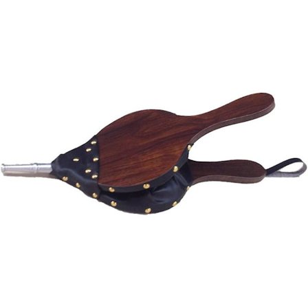 43cm Pejsblæsebælger, Træpejs Brun Manuel Hurtig Ildstedsstarter Luftblæser Til Kul Grillbål Ild Fri Størrelse Brun