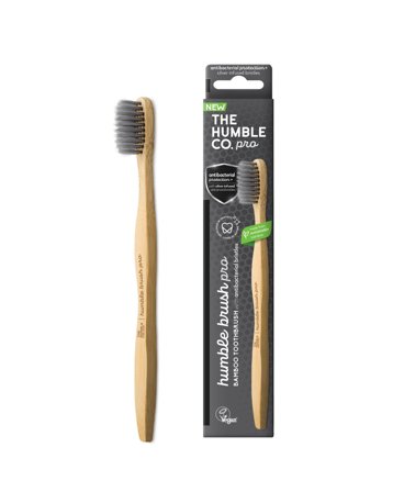 The Humble Co. - Bambus Zahnbürsten - Pro Silver Ion Blau