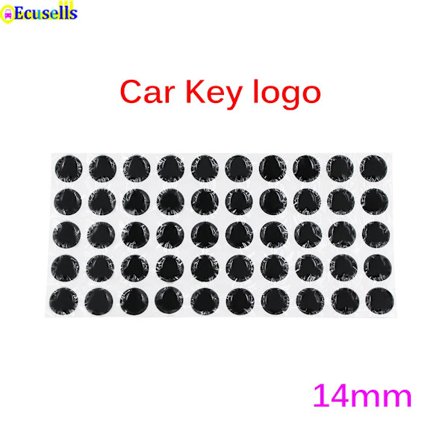 14mm hartsi epoksikristalli logotarra KD/Flip kauko-ohjattavalle auton avaimen kuoren tarralle (silikageeli) KIA Hyundai Toyota Renaultille