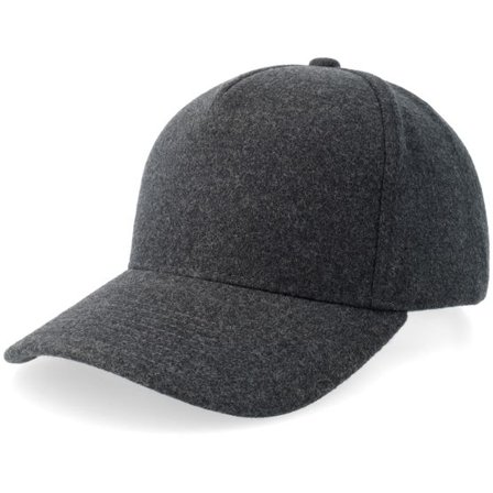Equip - Grå adjustable Keps - Wool Charcoal A-frame Adjustable @ Hatstore