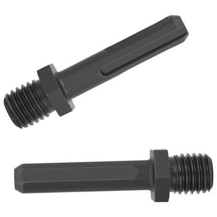 2 stk. M14 udvendigt gevind diamantboradapter, SDS Plus og trekant Sh