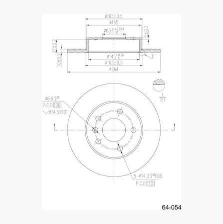 Bromsskiva - Biltema