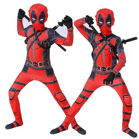 Kidsboydeadpool Superhjälte Halloween Partycosplay 6-7 Years