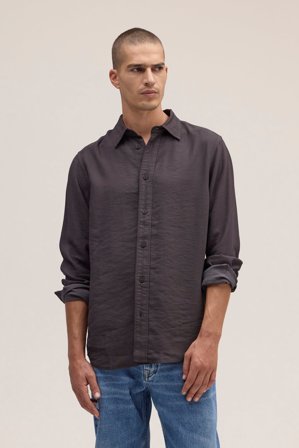 Colby Skjorta Herr Brun LENZING ECOVERO Viscose