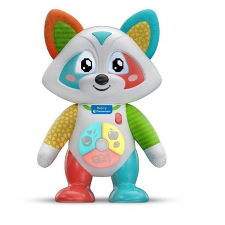 Baby Clementoni - Oliver, den lekfulla tvättbjörnen - Interaktivt spel - 4 spellägen: Känslor, Måltider, Berättelse och Utforskning.