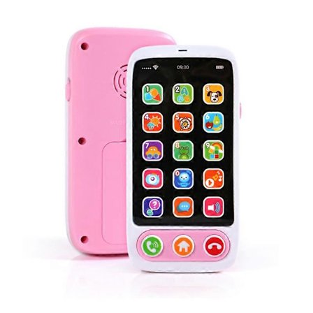 Legetøjsmobiltelefon USB genopladelig børn børnegaver gaver bruges til leg for unisex (LGL)