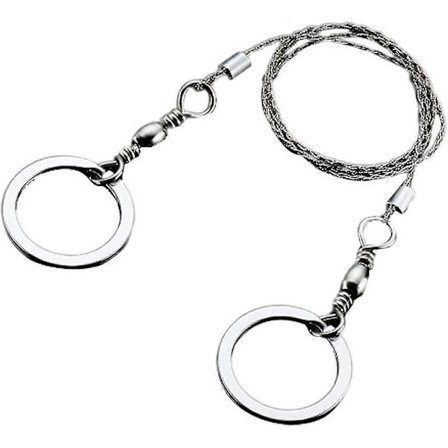 Håndsagkjede Trådsag Rustfritt Stål Lomme Trådsager Tau Blad Kjede Overlevelsesverktøy Med Fingerhåndtak Lomme Trådsag For Utendørs Nødsituasjon