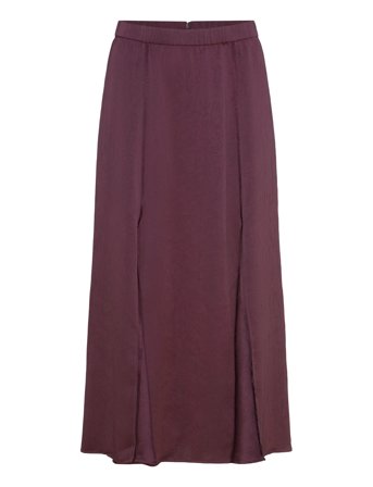 Dante6-Mirage Flowy Satin Skirt Burgundy Dante6