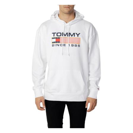 Tommy Jeans TJM REG Athletic LOG Dm0Dm15009 vit, Herr, Herr, Storlek: S