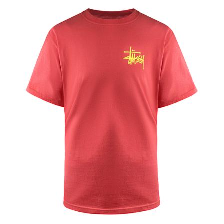 Stüssy T-Shirt Peace Pot , Rood , Heren , Maat: M