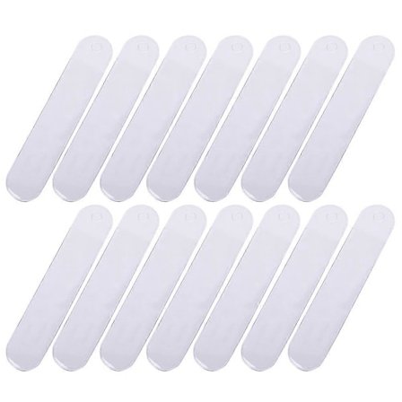 25 stk. transparente enkelt penneposer plast frostet blyant beskyttelsesposer