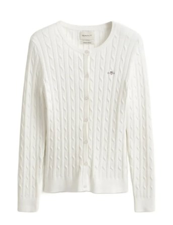 GANT | Stretch Cotton Cable Cardigan | M