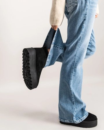 RYVLS Low Chunky Winter Boots Musta Kengät Tytöt - Kids Brand Store