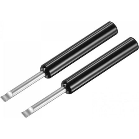 Klocka Baksida Öppnare, Boettborttagningsverktyg, 5mm Bredd Brytjärn ABS Handtag Batteriborttagare Reparation Ersättning Urmakarverktyg, Svart 2 st