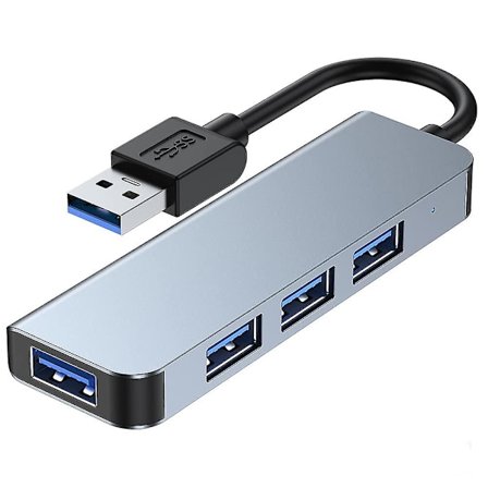 Usb 3.0 -keskitin, 4-porttinen Usb 2.0 Ultra Thin Data Hub Macbookille, Mac Pro/mini, Imacille, Surface Prolle, Xpsille, Kannettavalle Tietokoneelle, 