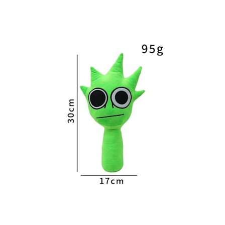 Sprunki Plysj, 10' Sprunky Wenda og Grå Plysjdyr, Sprunk Myke og Morsomme Kosedyr Dukker for Fans og Venner Bursdag Julegave