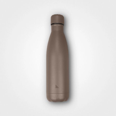 Recycled Stainless Steel Thermal Bottle Earth Brown | agood