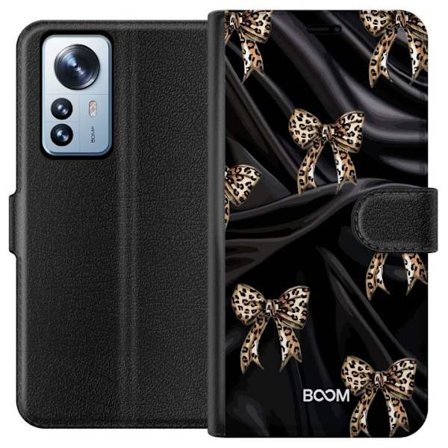 Plånboksfodral till Xiaomi 12 Pro med Leopard Bow
