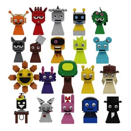 Sprunki Plysjleker, Skrekkspill-plysjleker for Fans, Myke Kosedyrputer Figur Dukke Jule Bursdagsgaver for Voksne Barn (20 stk)