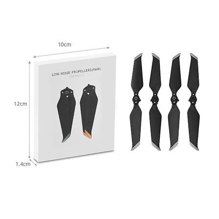 4 stk. støysvake propeller reservedeler for DJI Mavic 2 Pro 8743F drone (LGL)