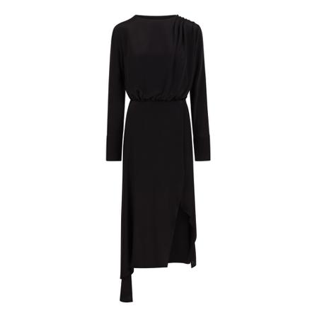 Federica Tosi Side Slit Long Kjole Sort, Dame