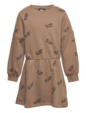 Stsmolly Dress L/S Brown Sometime Soon