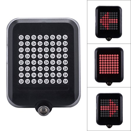 Sykkellykt intelligent sensing styring bremse laser baklys