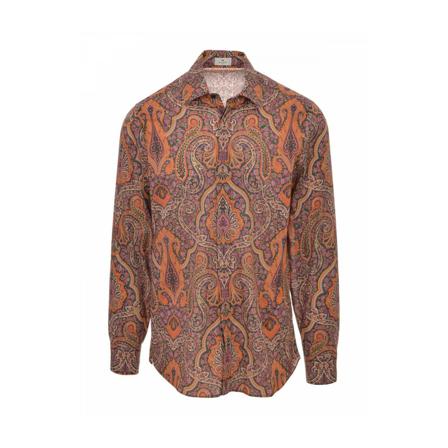 Etro Shirts , Oranje , Heren , Maat: XL