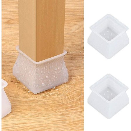 Piilotetut silikonituolit jalkahatut neliö, 32 kpl pöydät tuolit jalkapehmusteet hatut tuolihatut