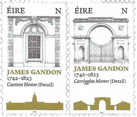 Irland - James Gandon - Postfrisk sæt 2v