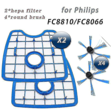 6 st dammsugarborste filter Philips Fc8066 Fc8820