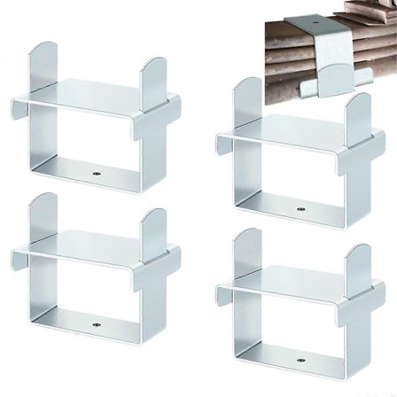 4 st Bladfjäderklämma Kit Bladfjädrar Upp till 2,5 tum bred Lås bladfjäder tillsammans Bladfjäderböjningsreparationsklämma