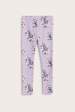 Kappahl | Legginsy w jednorożce | Jasnofioletowy