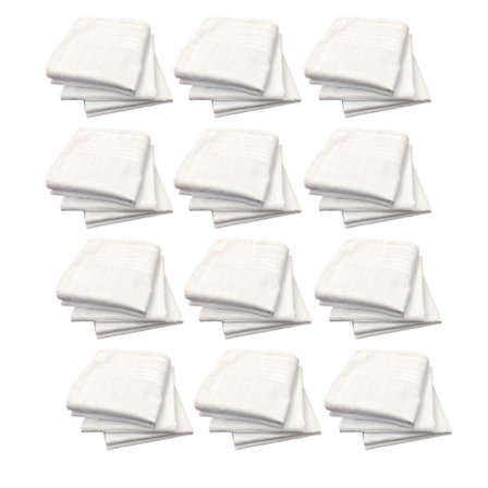 12-pak Ficknäsdukar i bulk til forretningsfester, gave, 40 cm x 40 cm
