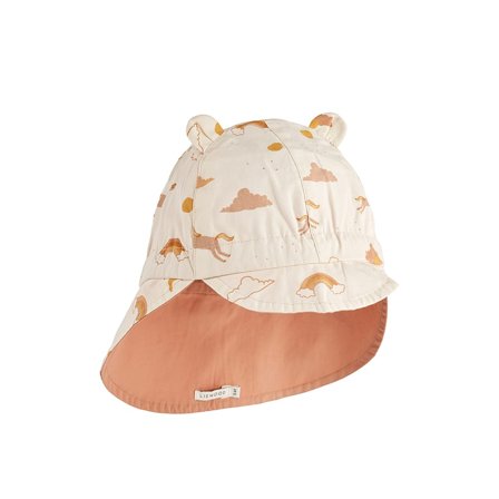 LIEWOOD Gorm Reversible Sun Hat With Ears Dream / Ecru 3-6 mdr., Tøj & Bolig, Børnetøj, Babyhuer & -Hatte