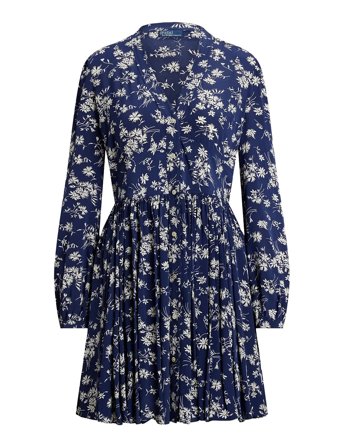 Polo Ralph Lauren | Floral Buttoned Crepe Dress | 34